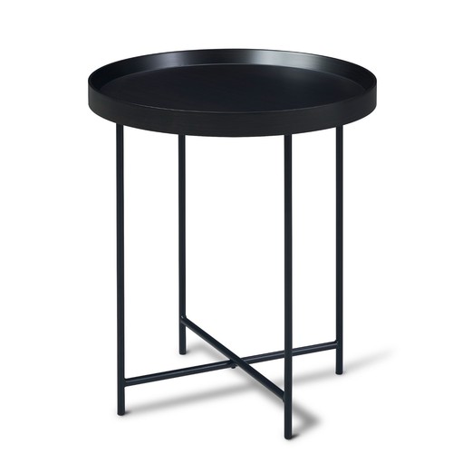 Black round side - black,