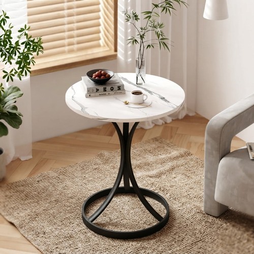 Elegant white marble round - elegant,