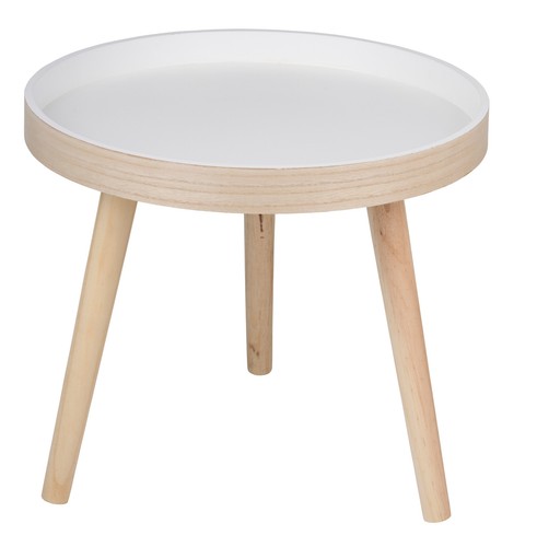 40cm small round wooden coffee - 40cm,