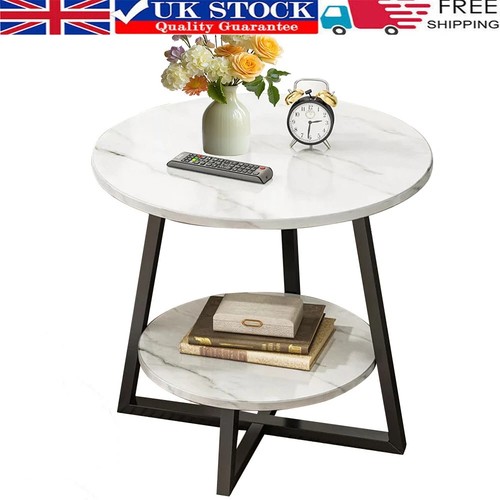 Round tier side table coffee - table,