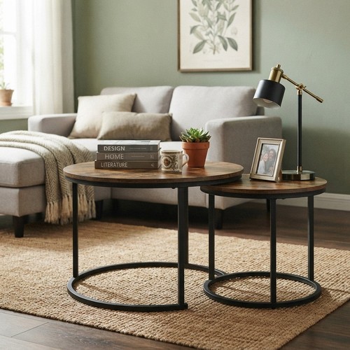 Round nested coffee - nested, table