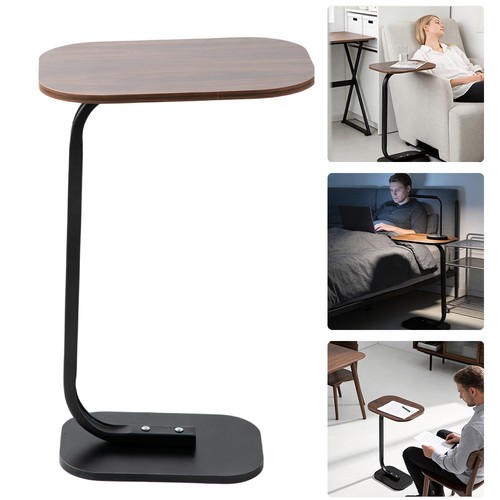 Shaped side table - c-shaped, wooden,end